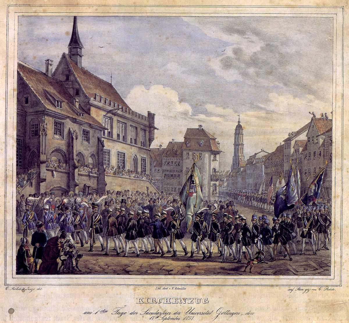 رژه دانشجویی - سال 1837